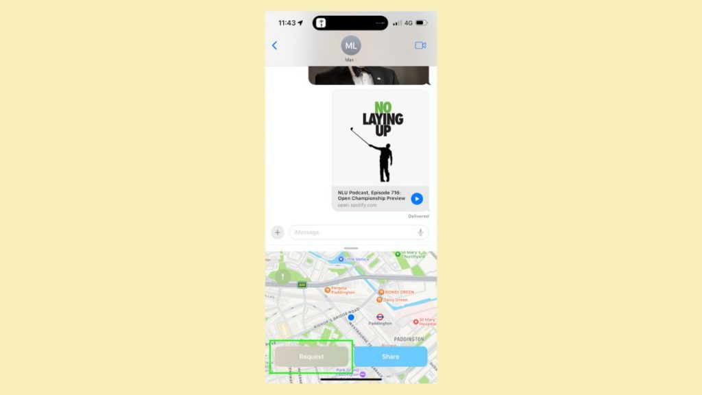 Cara Meminta Lokasi Seseorang di iOS Pesan